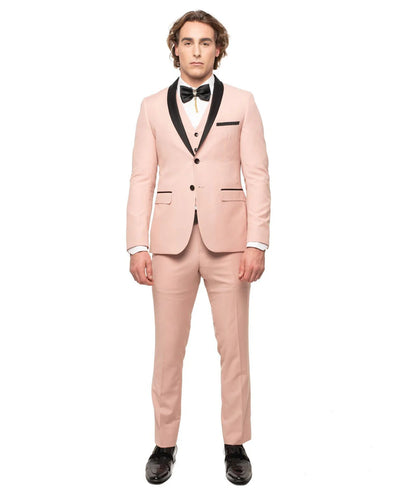 Mauve Blush Men's Suit with Shawl Lapel