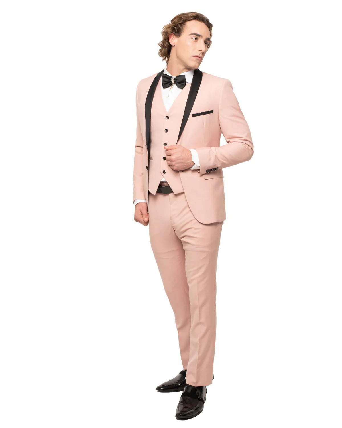 Mauve Blush Men's Suit with Shawl Lapel