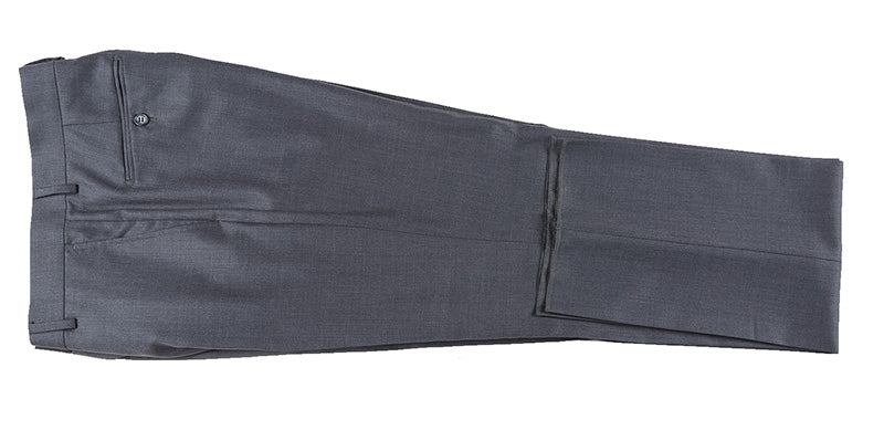 Half Canvas Wool Modern Fit 2 Piece Suit - Gray