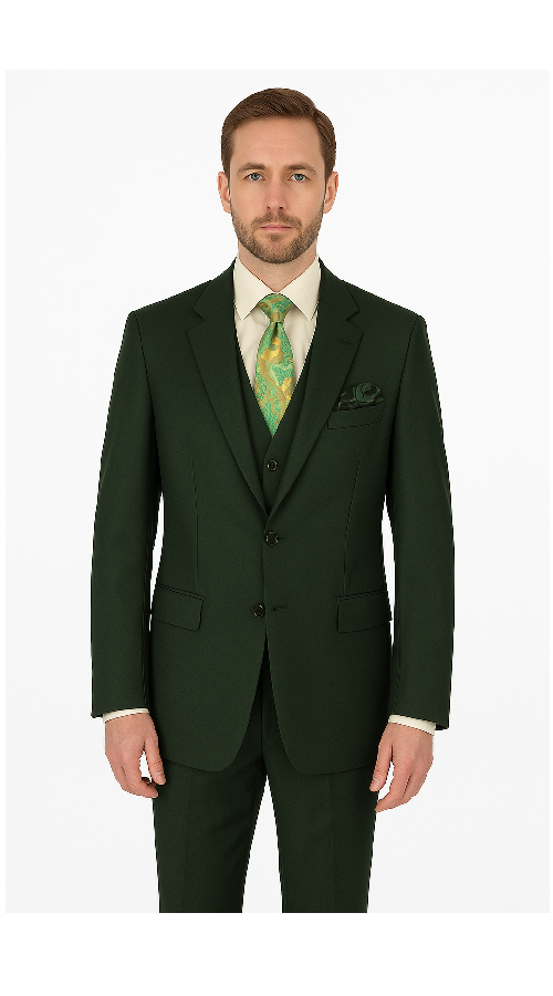 Rossi Man ELI RM117 Classic Men’s Hunter Green Suit