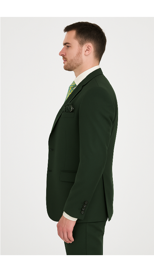 Rossi Man ELI RM117 Classic Men’s Hunter Green Suit