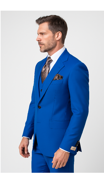 Rossi Man ELI RM110 Slim Fit Royal Blue Suit