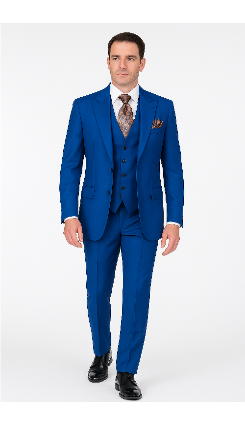 Rossi Man ELI RM110 Slim Fit Royal Blue Suit