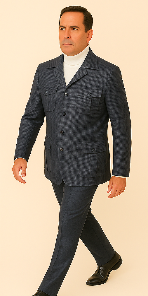 Rossi Man DUKE RM1767 Slim Fit 3-Piece Suit