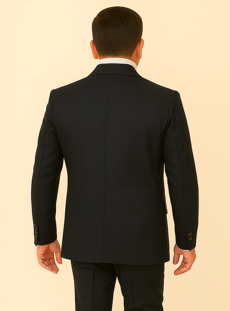 Rossi Man DUKE RM1769 Black 3-Piece Slim Suit