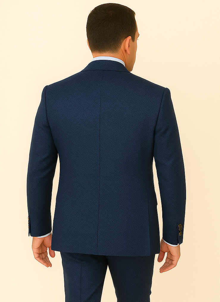 Rossi Man BOND RM1752 Navy Slim 3-Piece Suit