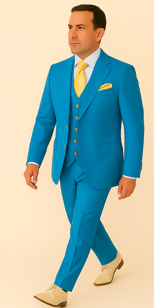 Rossi Man BOND RM1776 Slim Fit 3-Piece Suit
