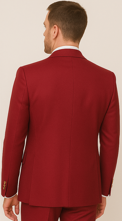 Rossi Man Bond Collection RM1777 Red Slim 3-Piece Suit