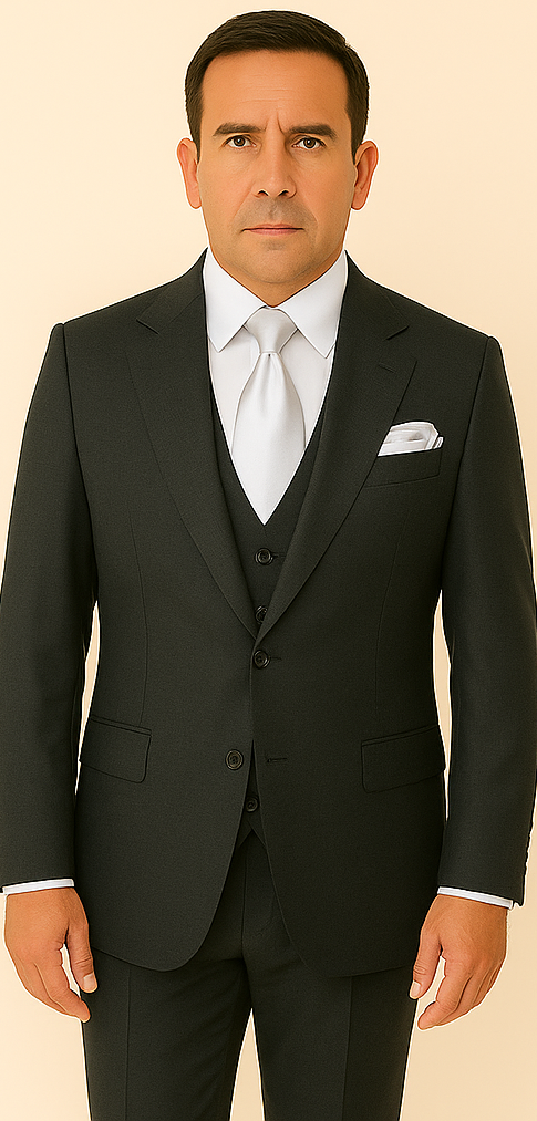 Rossi Man BOND RM1779 Slim Fit 3-Piece Suit