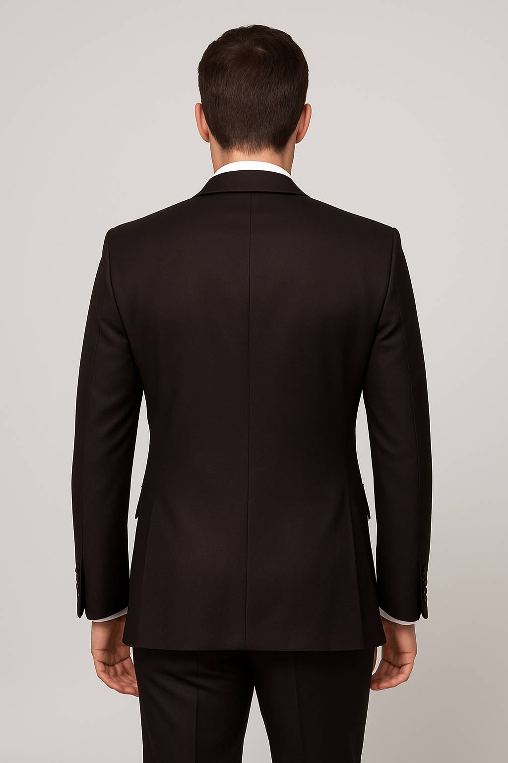 Rossi Man Chocolate Brown 3-Piece Slim Suit