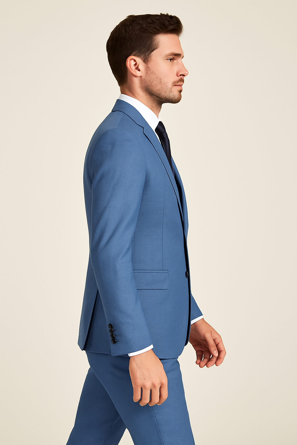 Rossi Man MAX Slim Fit 3-Piece Blue Suit