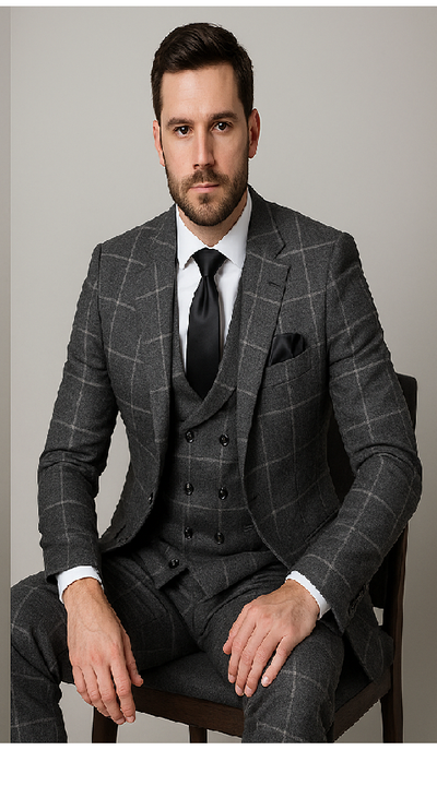 Rossi Man Max Collection Slim Fit Suit in Brown