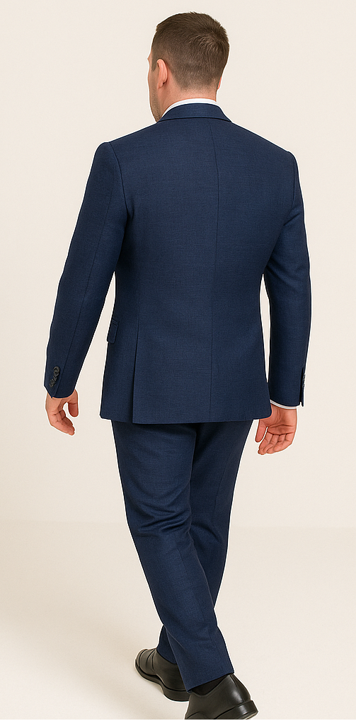Rossi Man MAX RM1783 Blue Slim 3-Piece Suit