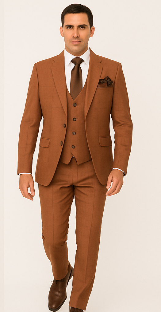 Rossi Man MAX RM1786 Slim Fit 3-Piece Suit