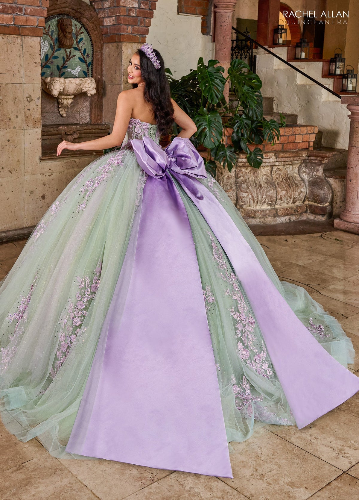 Rachel Allan RQ1140 Strapless Corset Quinceanera Dress