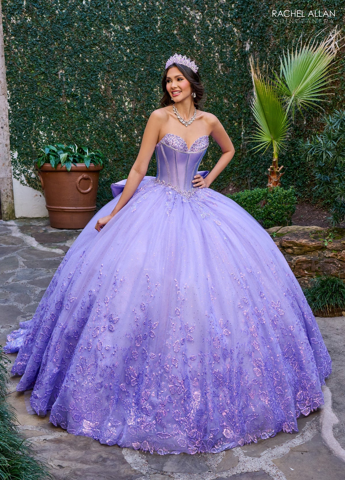 Rachel Allan RQ1142 Beaded Strapless Quinceanera Dress