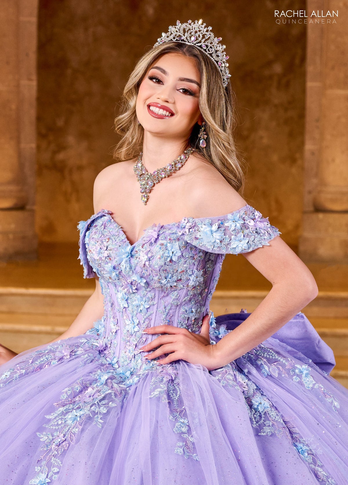 Rachel Allan RQ1153 Off Shoulder Quinceanera Dress