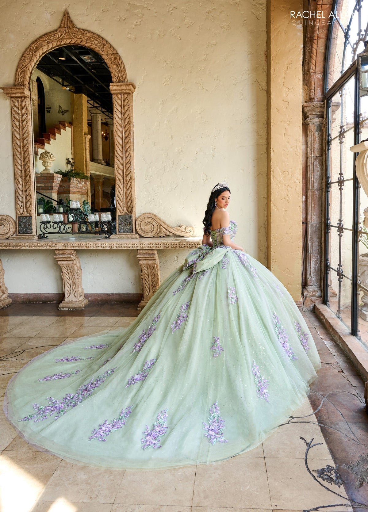 Rachel Allan RQ1153 Off Shoulder Quinceanera Dress