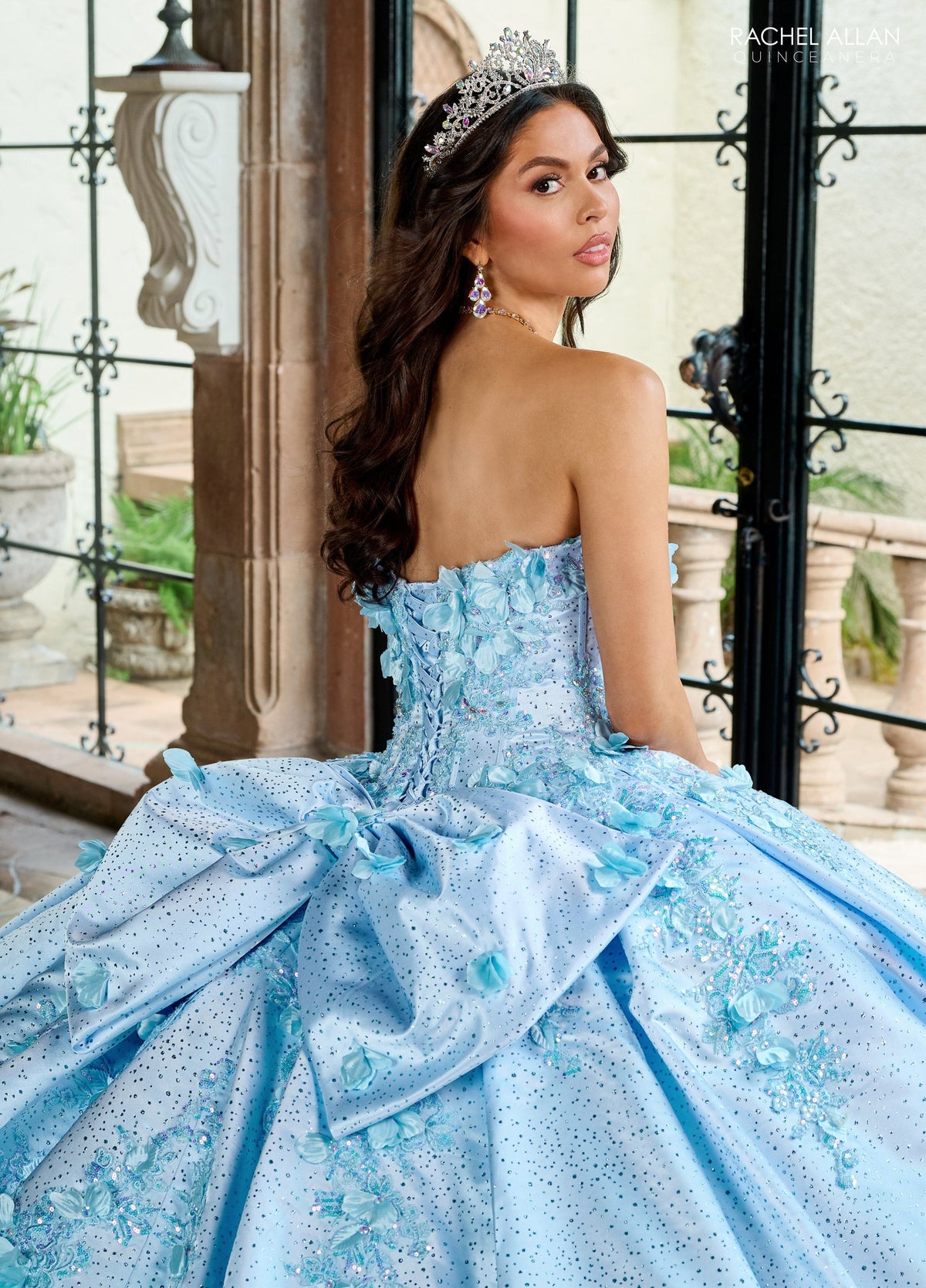 Rachel Allan RQ1157 3D Floral Sweetheart Quinceanera Dress