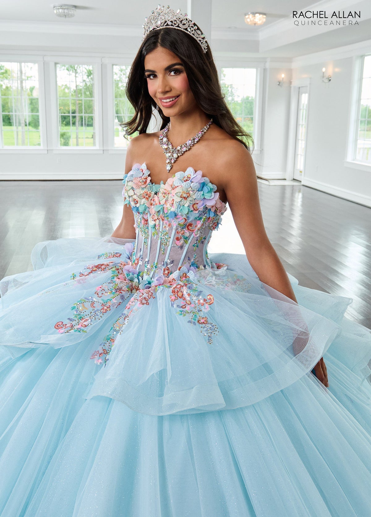 Rachel Allan RQ1161 Long Sleeve Quinceanera Dress