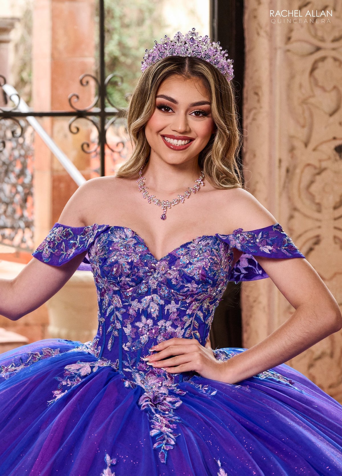 Rachel Allan RQ2200 Puff Sleeve Quinceanera Dress