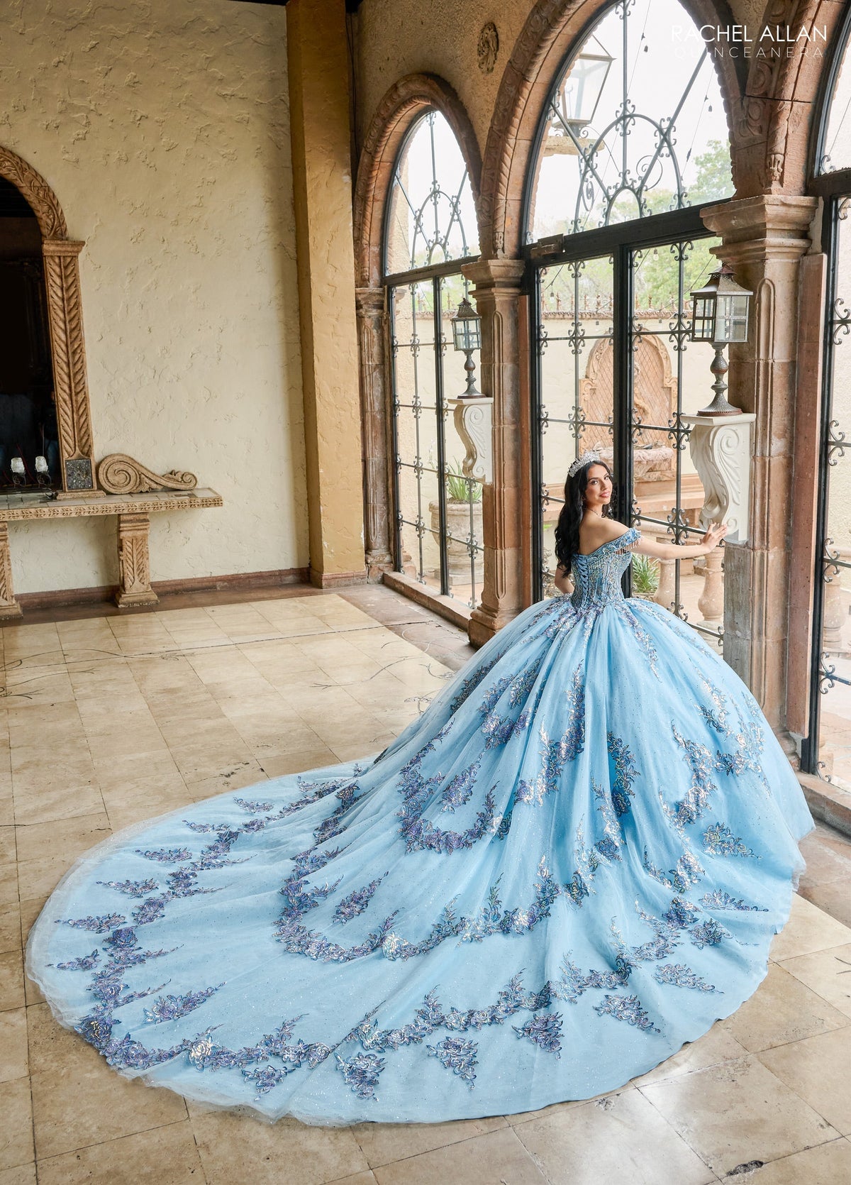 Rachel Allan RQ2205 Off Shoulder Quinceanera Dress