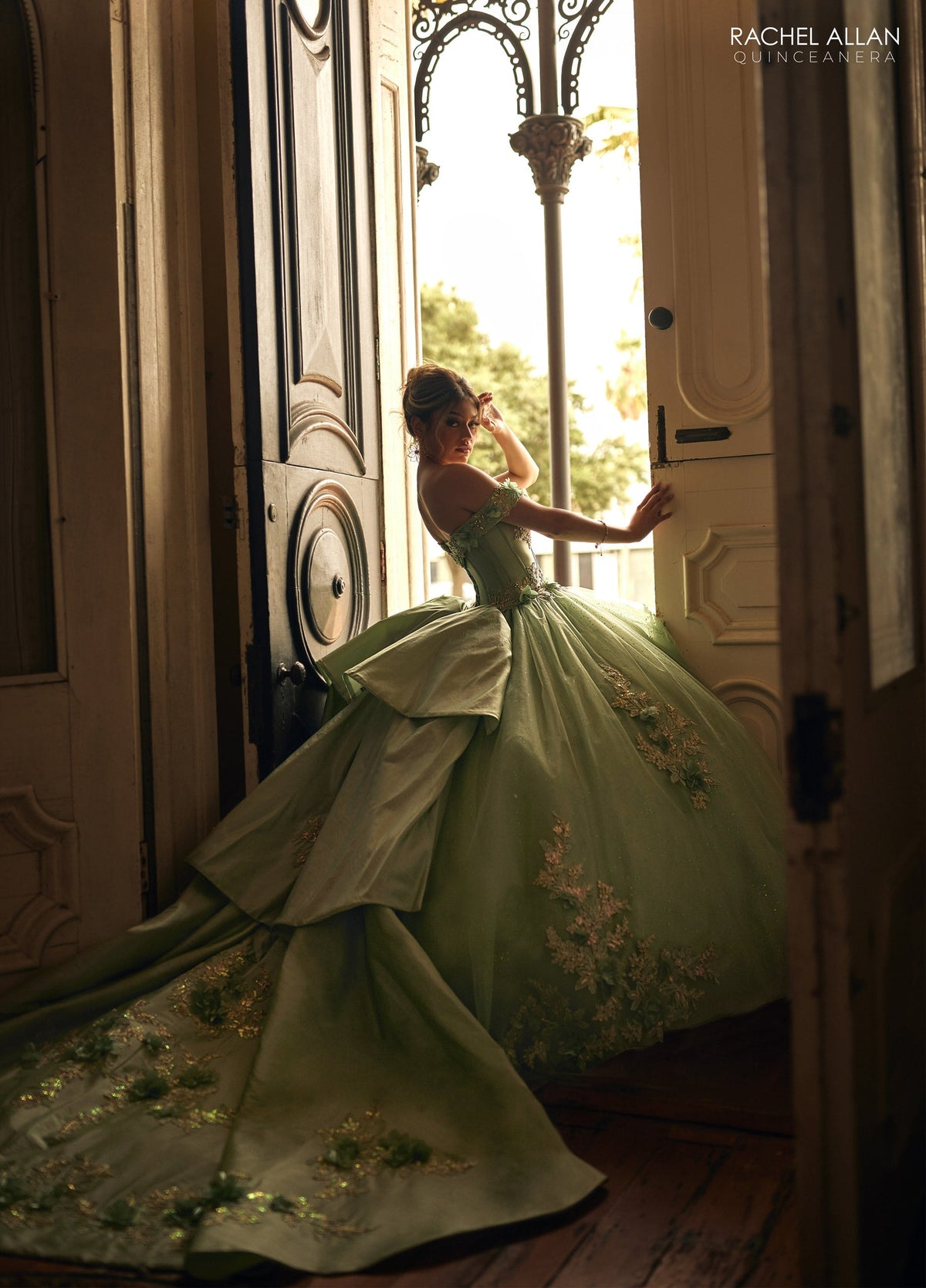 Rachel Allan RQ2210 Off Shoulder Quinceanera Dress