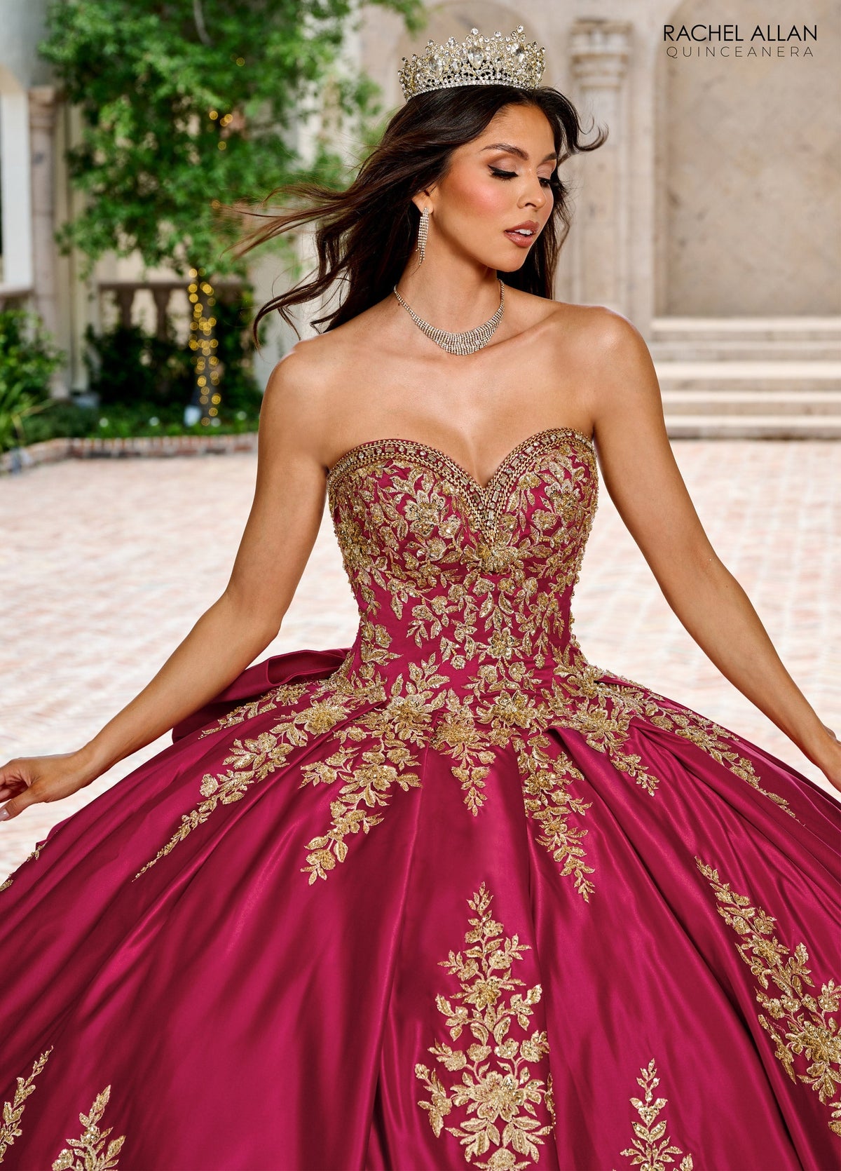 Rachel Allan RQ2217 Long Sleeve Quinceanera Dress
