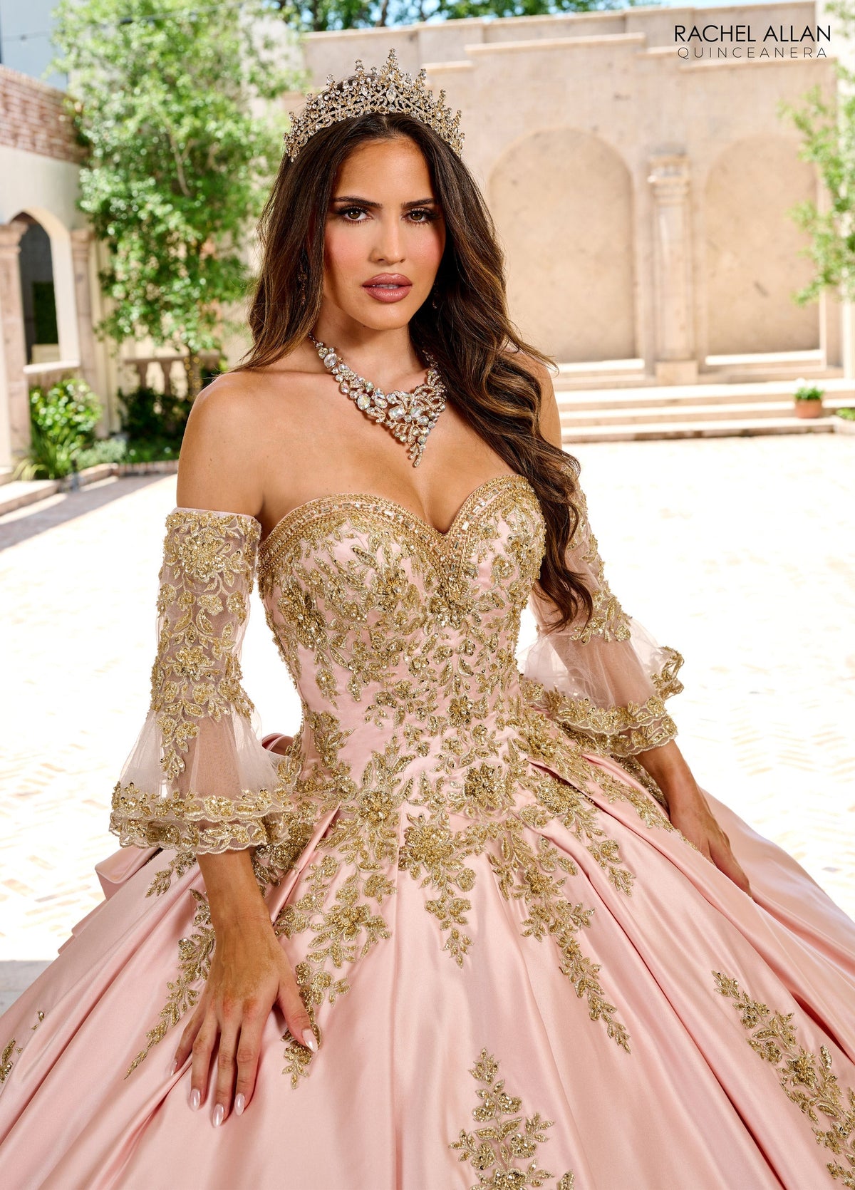 Rachel Allan RQ2217 Long Sleeve Quinceanera Dress