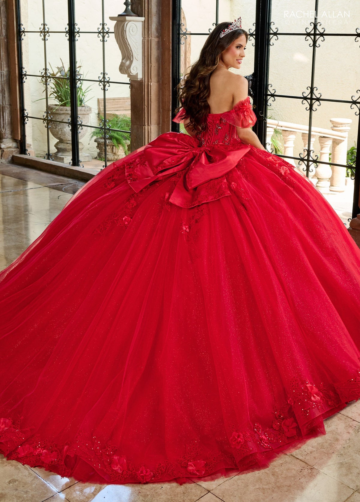 Rachel Allan RQ2220 Off Shoulder Quinceanera Dress