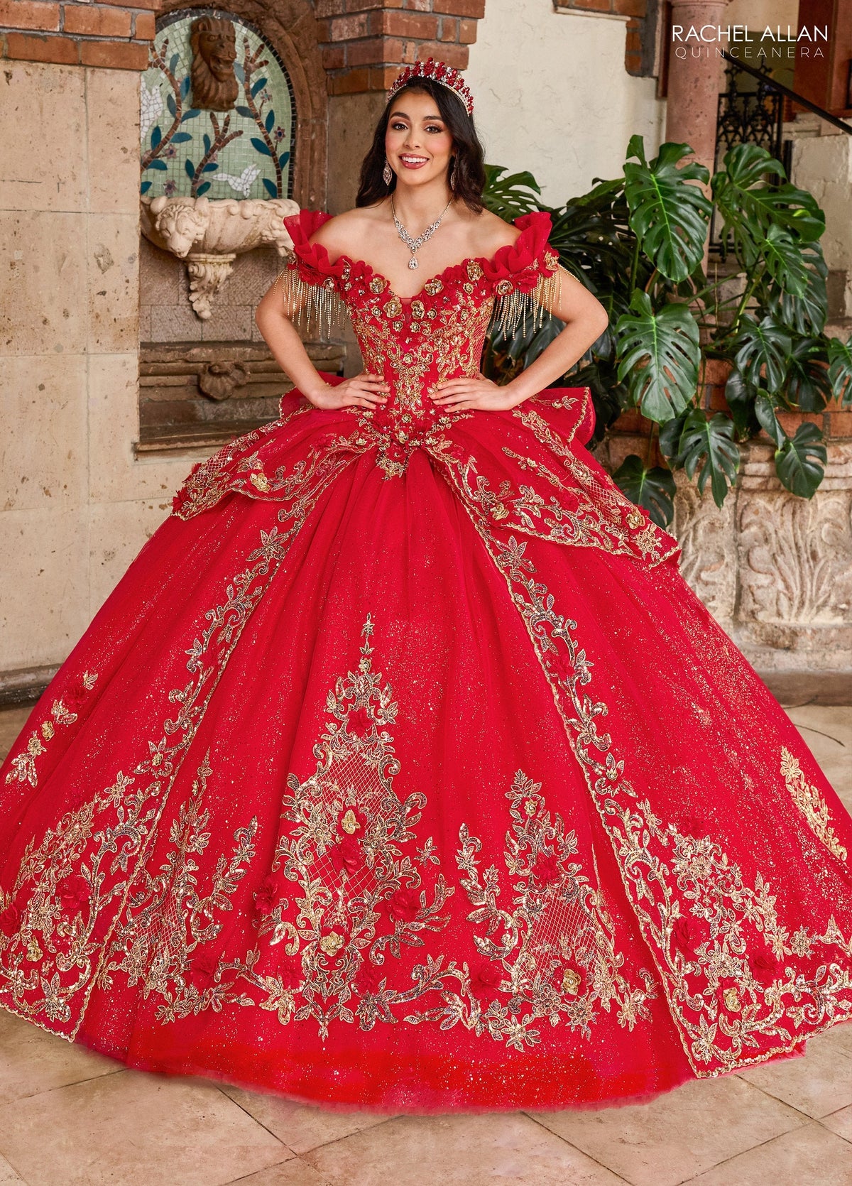 Rachel Allan RQ3137 Off Shoulder Quinceanera Dress