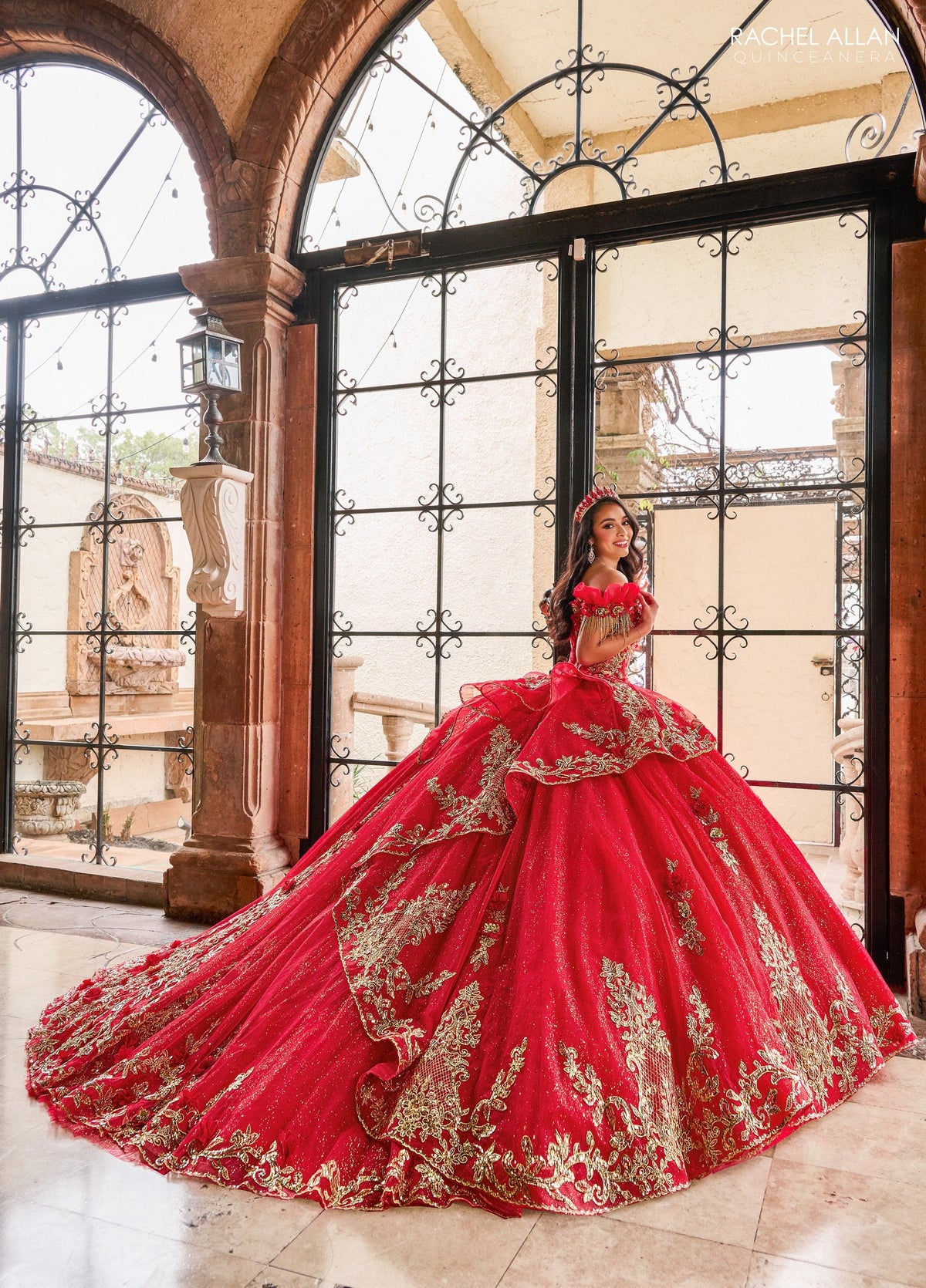 Rachel Allan RQ3137 Off Shoulder Quinceanera Dress