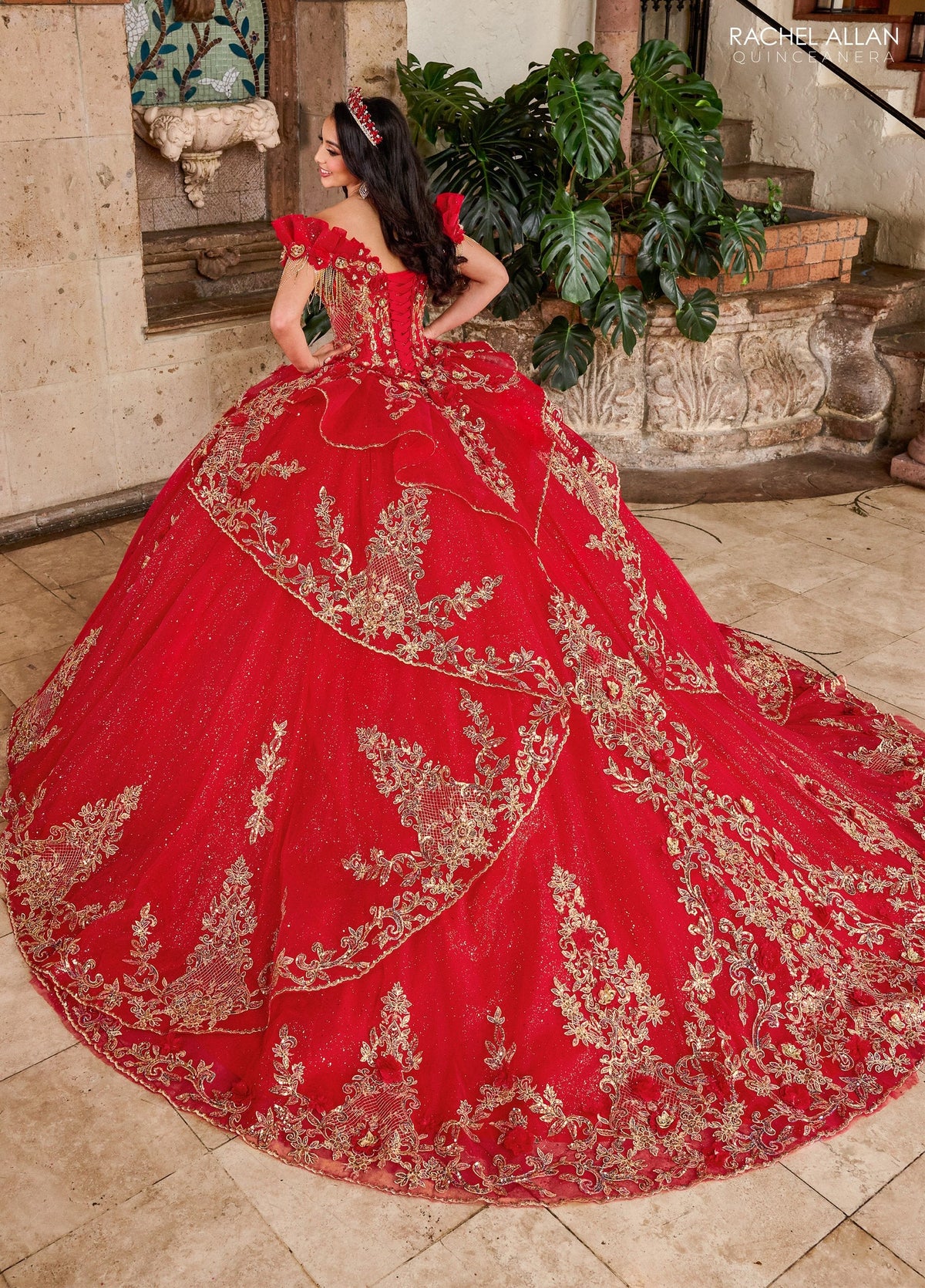 Rachel Allan RQ3137 Off Shoulder Quinceanera Dress