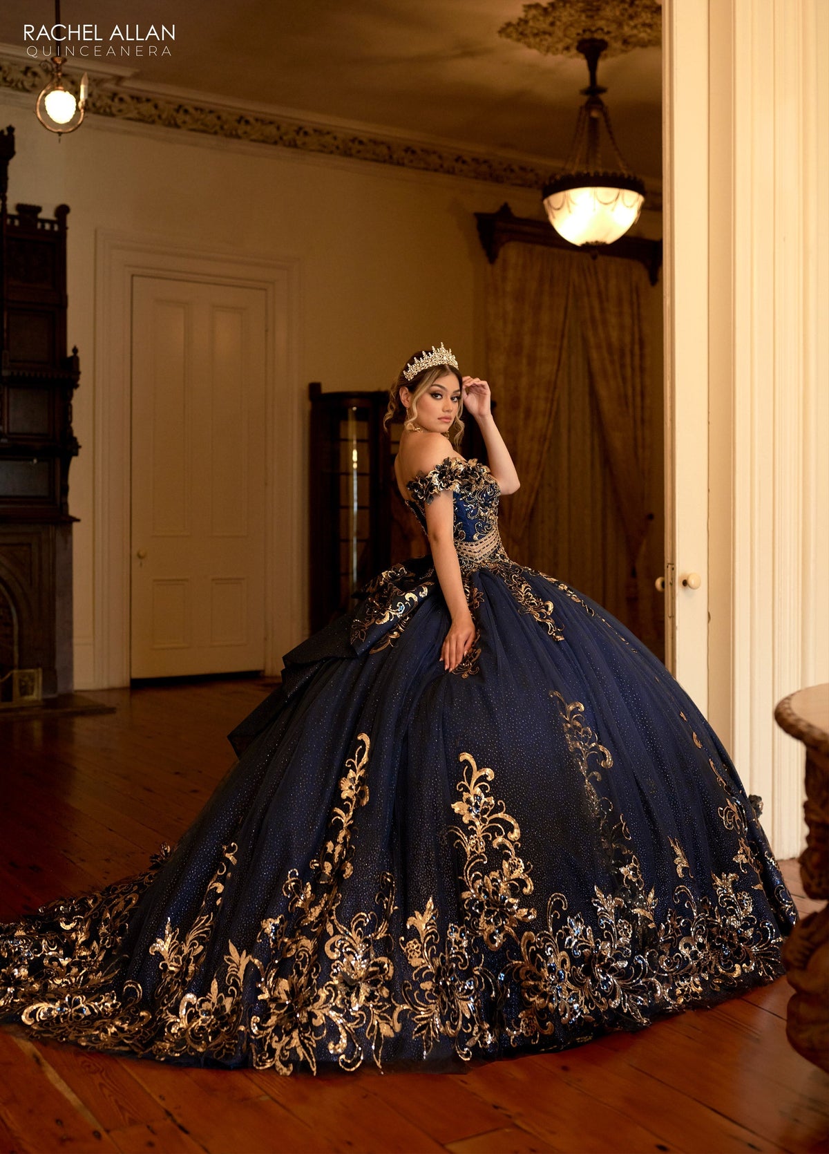 Rachel Allan RQ3145 Off Shoulder Quinceanera Dress