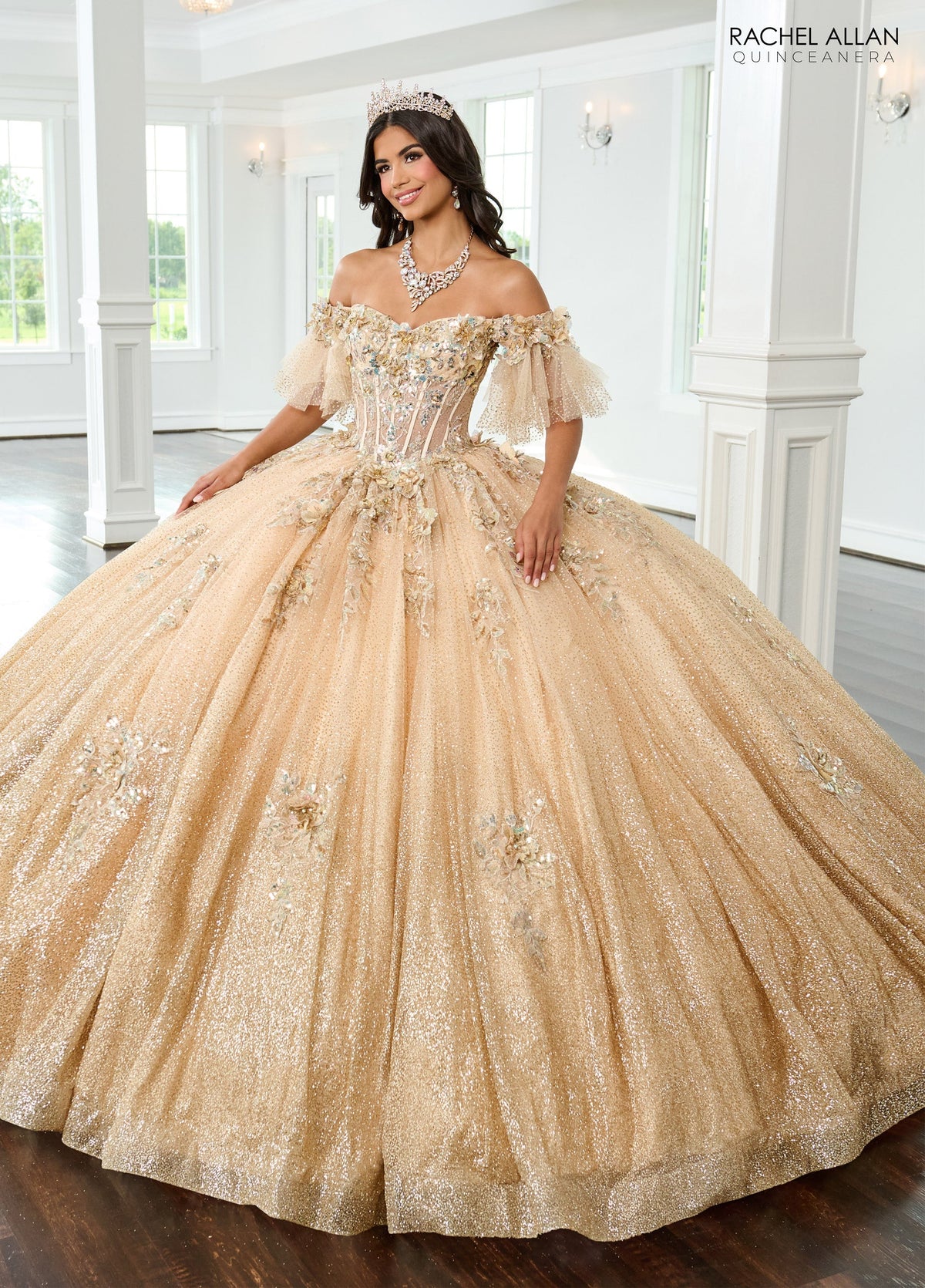 Rachel Allan RQ3150 Off Shoulder Quinceanera Dress