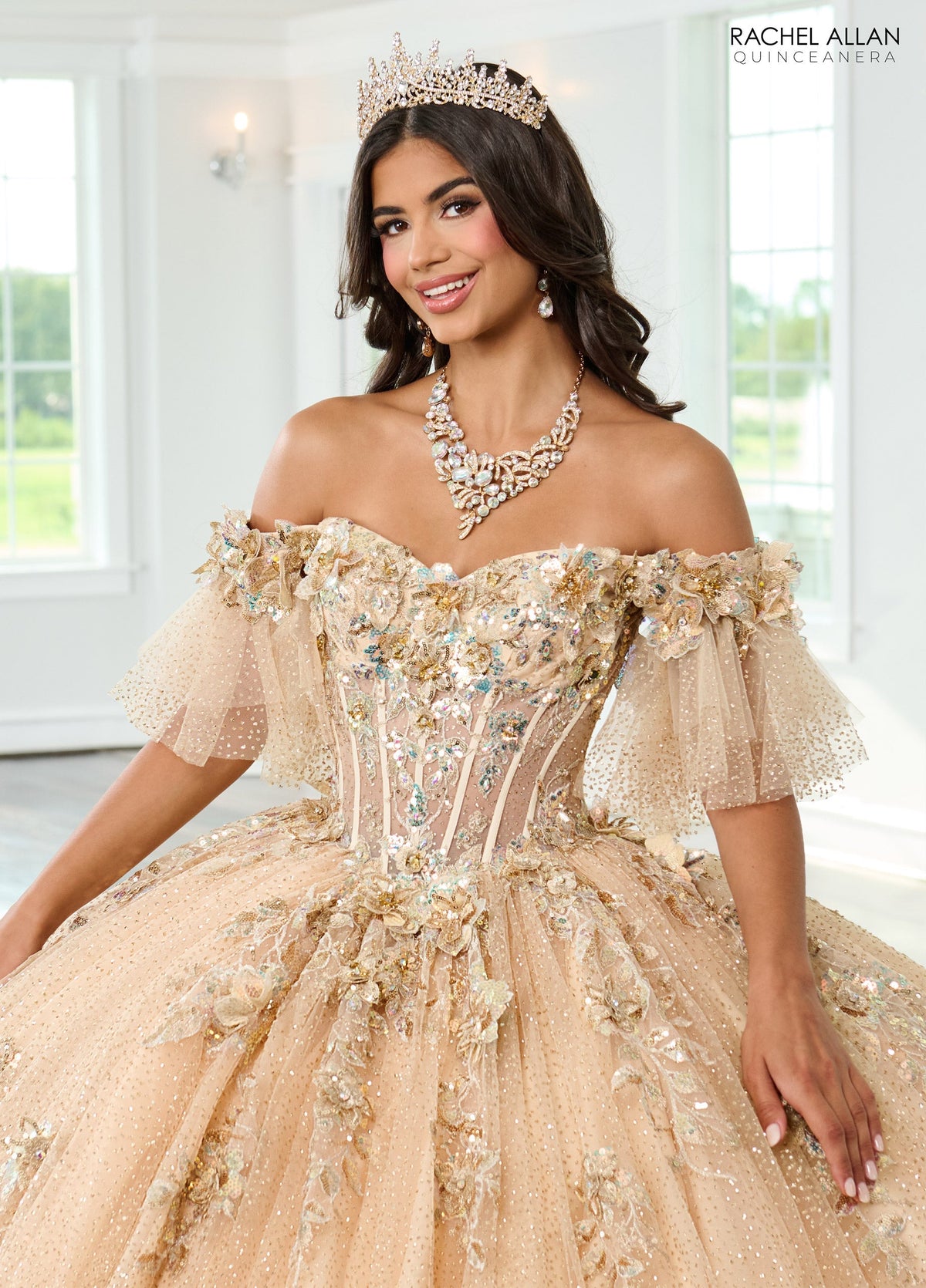 Rachel Allan RQ3150 Off Shoulder Quinceanera Dress