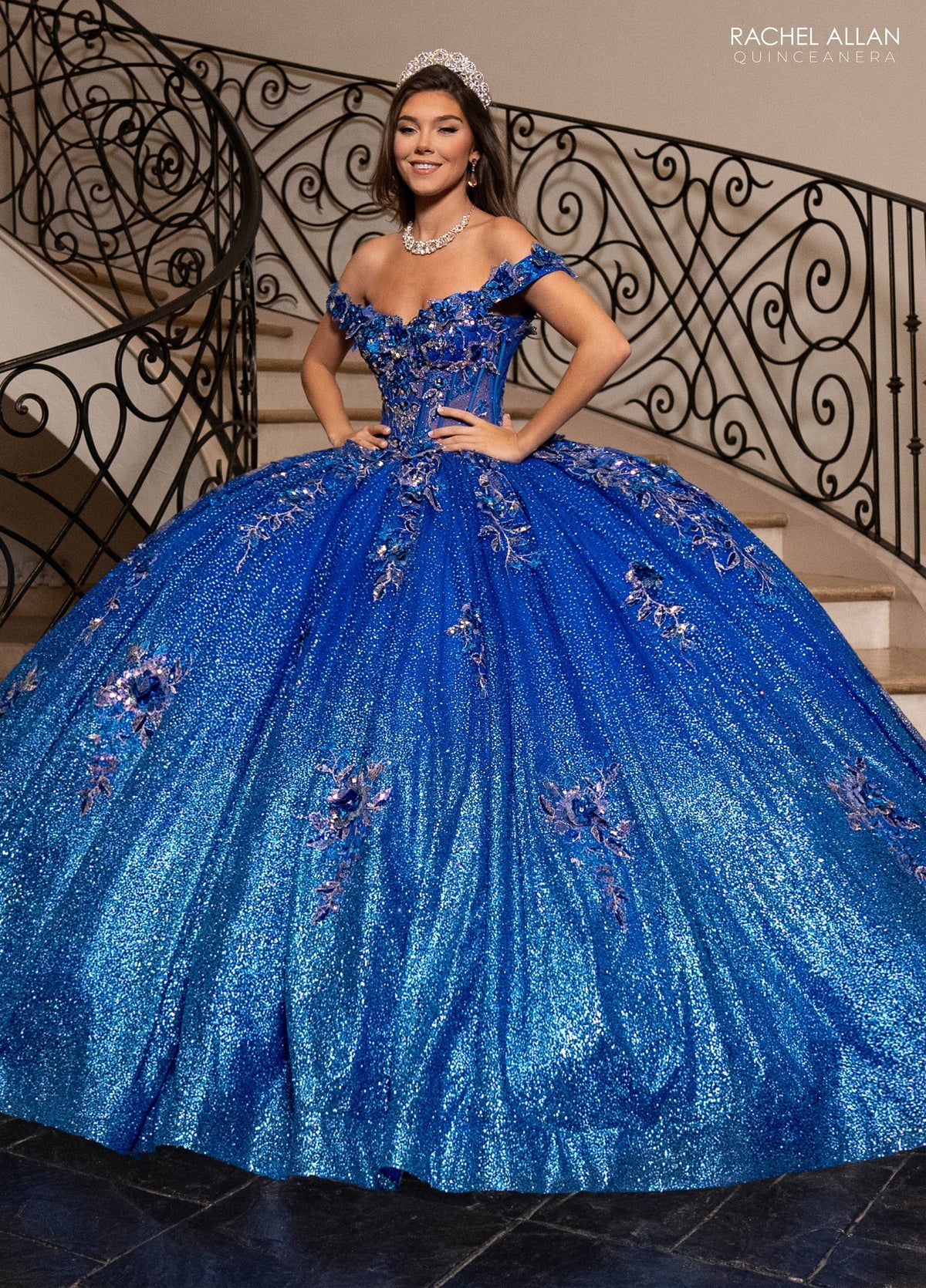 Rachel Allan RQ3150 Off Shoulder Quinceanera Dress