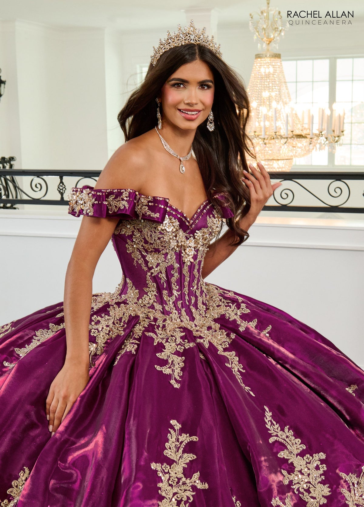 Rachel Allan RQ3151 Off Shoulder Quinceanera Dress
