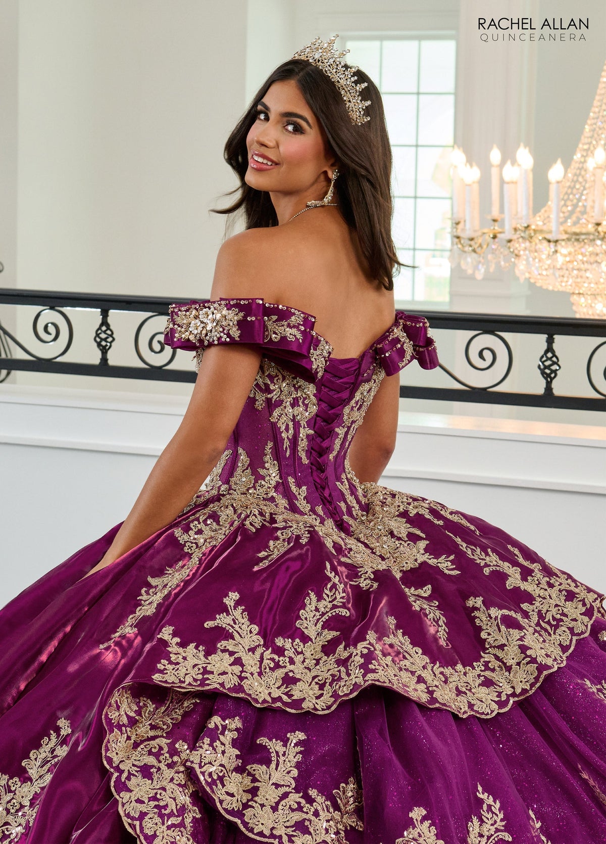 Rachel Allan RQ3151 Off Shoulder Quinceanera Dress