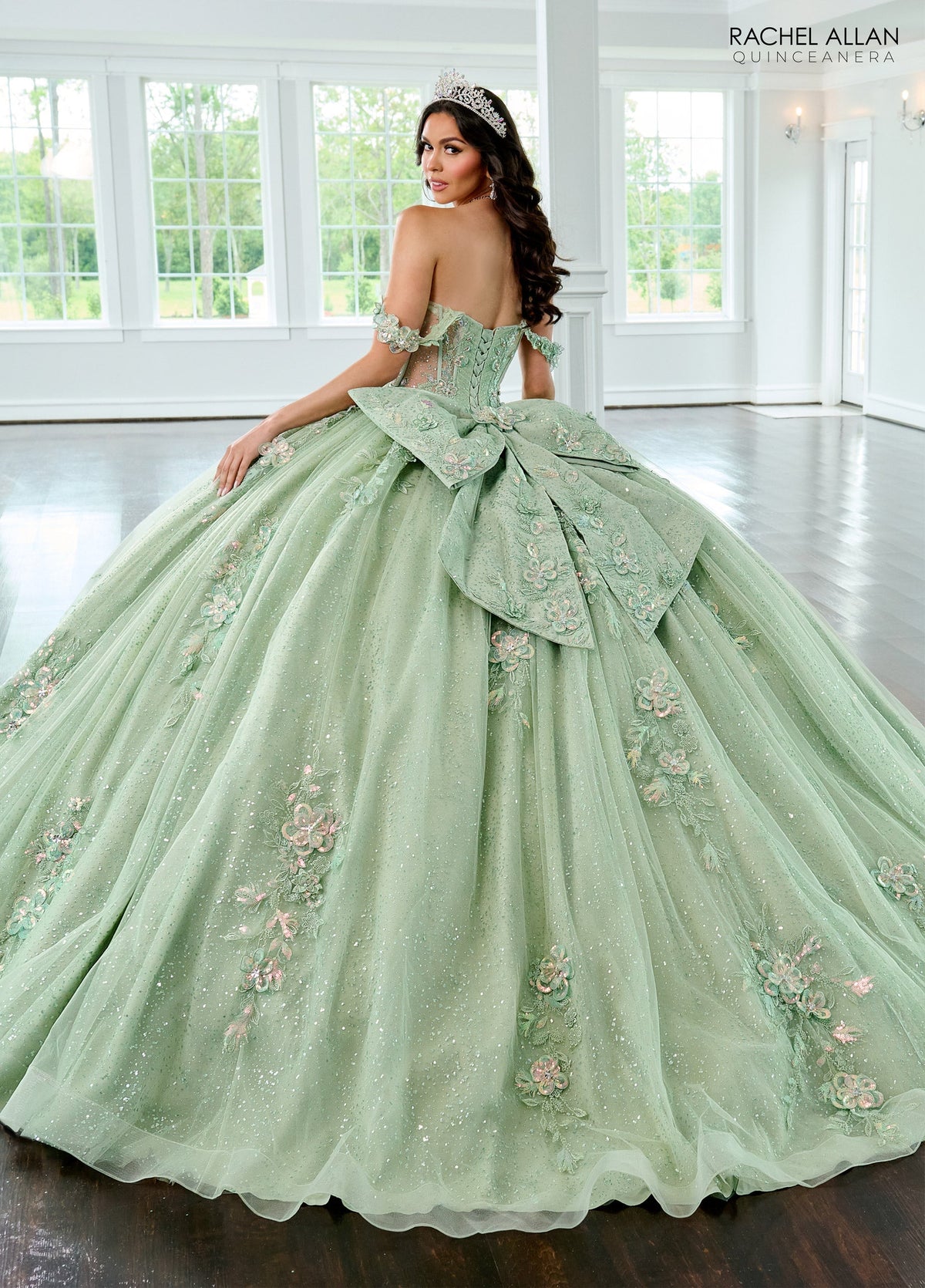 Rachel Allan RQ3154 Off Shoulder Quinceanera Dress