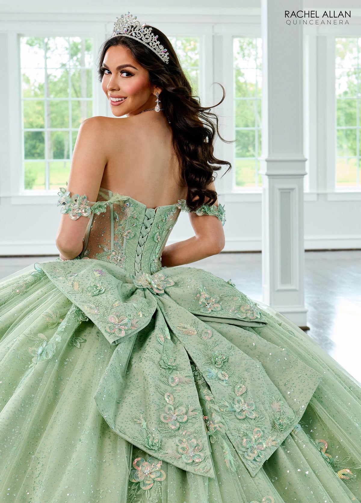 Rachel Allan RQ3154 Off Shoulder Quinceanera Dress