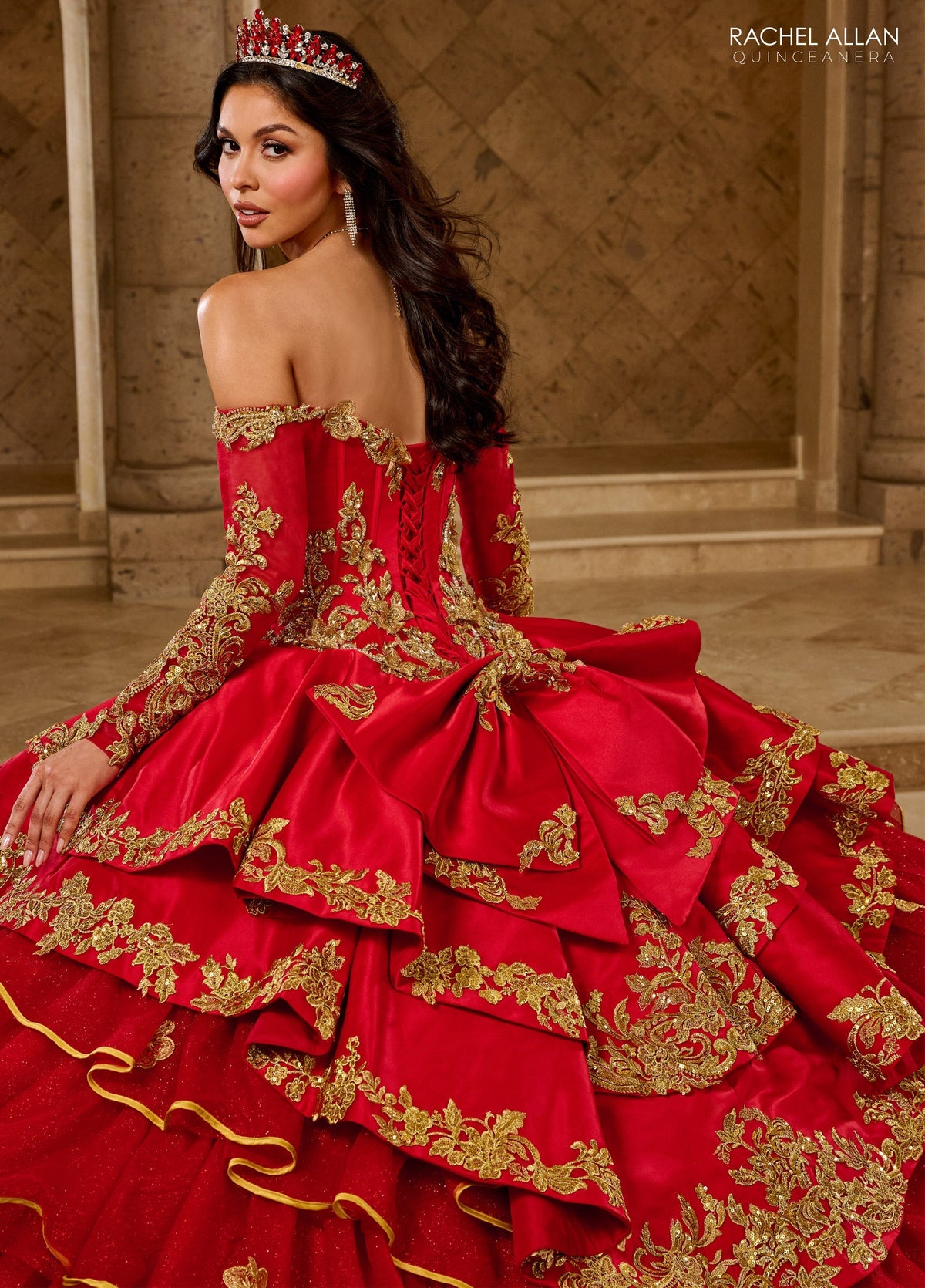 Rachel Allan RQ5012 Ruffled Charro Quinceanera Dress