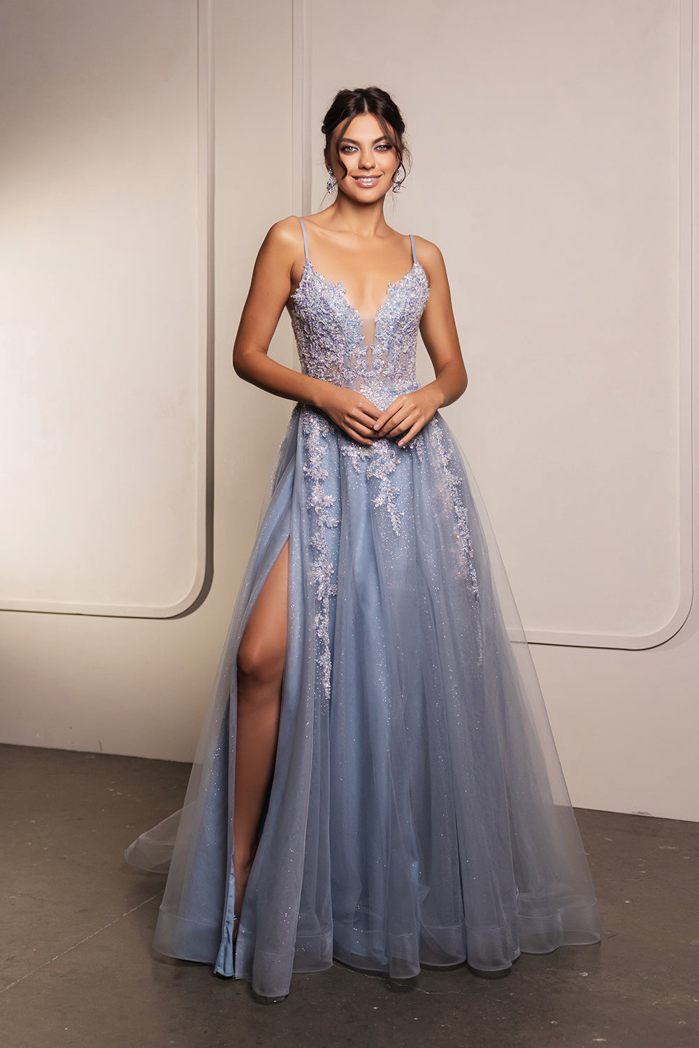 Prom Dress Sweetheart Beaded High Slit Gala Gown By Royal Queen RQ8137