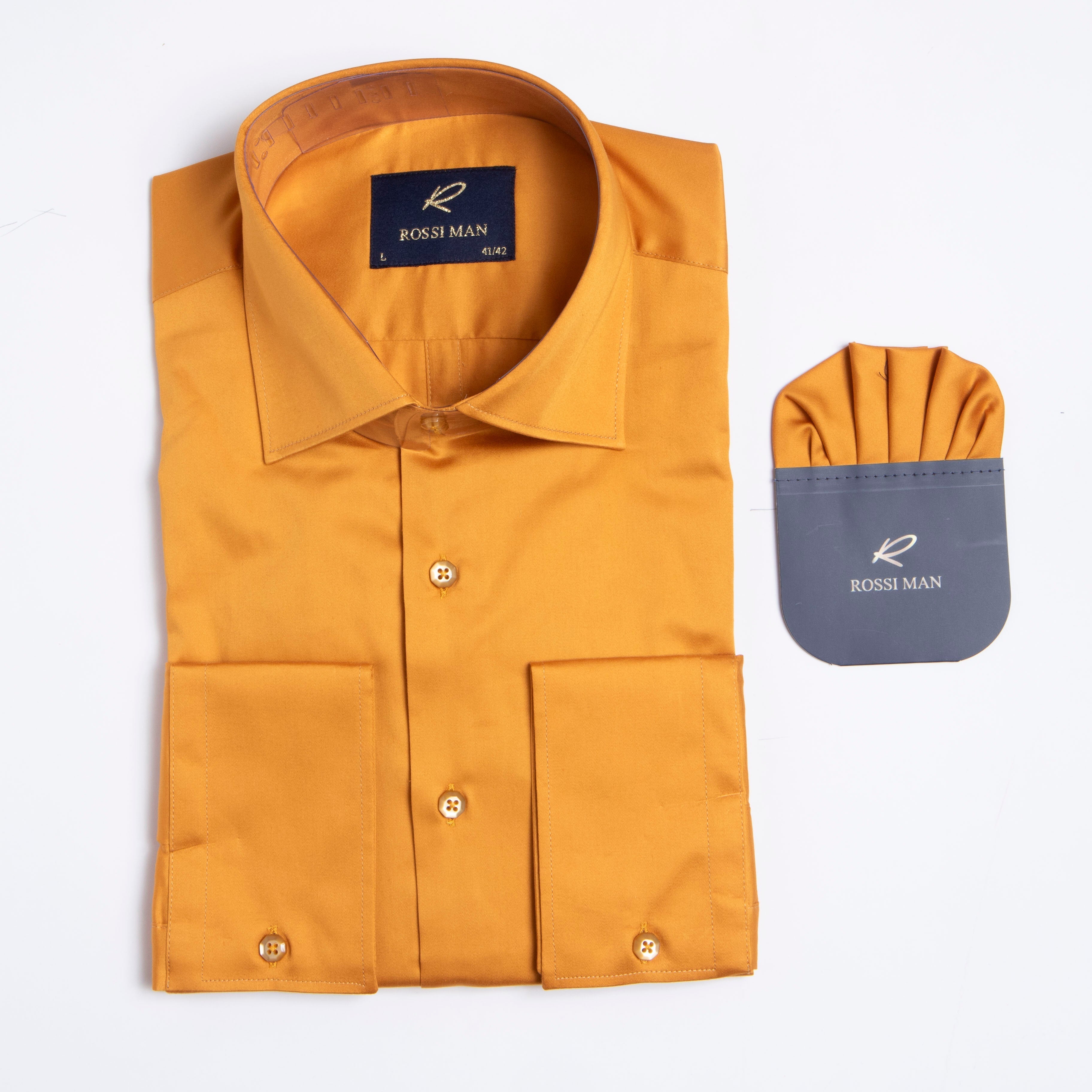 Rossi Man RS1 Gold Dress Shirt for Men