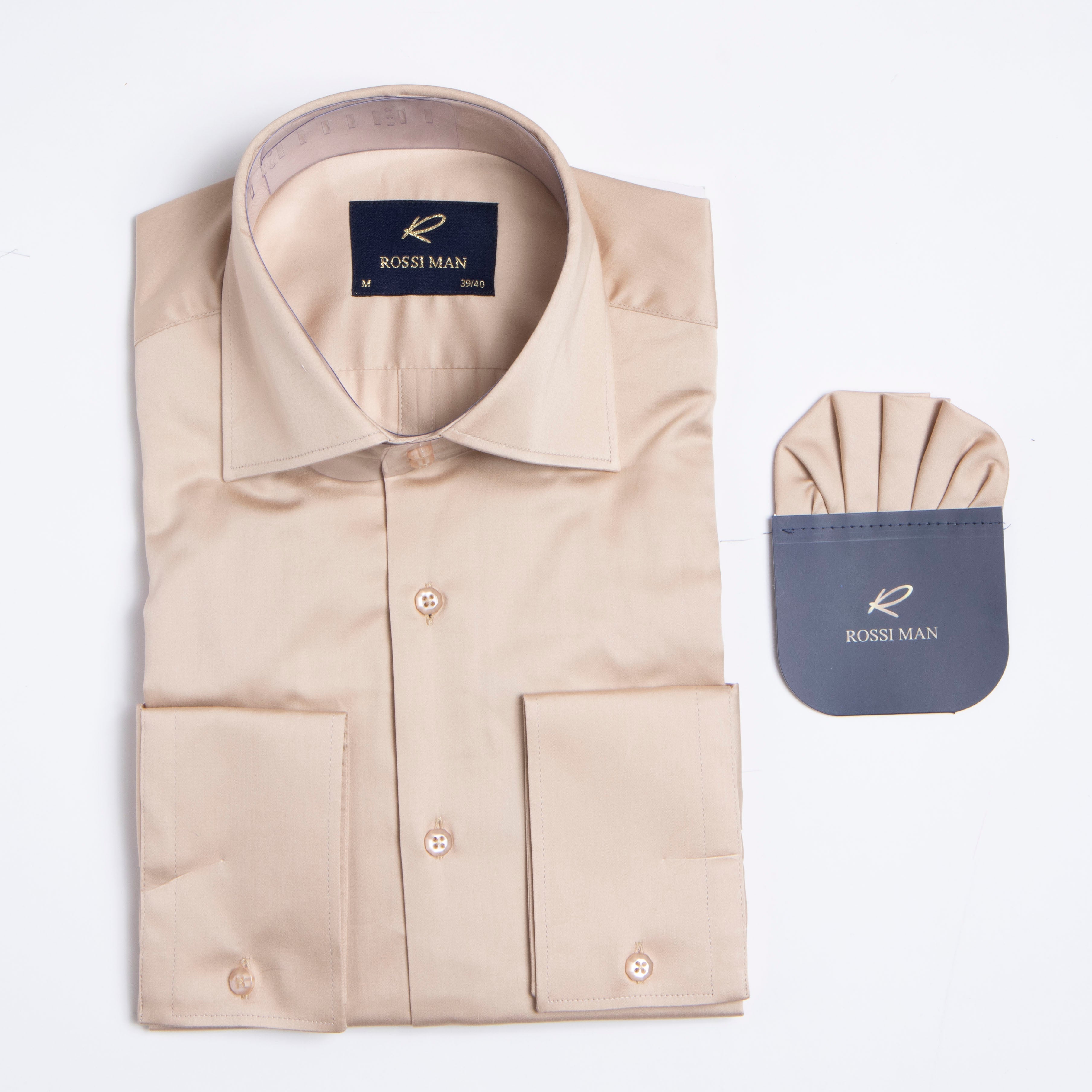 ROSSI MAN SHIRT RS1-KHAKI by ROSSI MAN