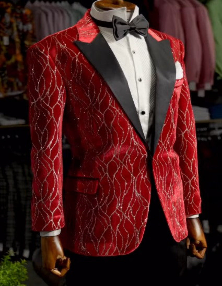 Mardi Gras Two-Toned Tuxedo Jacket