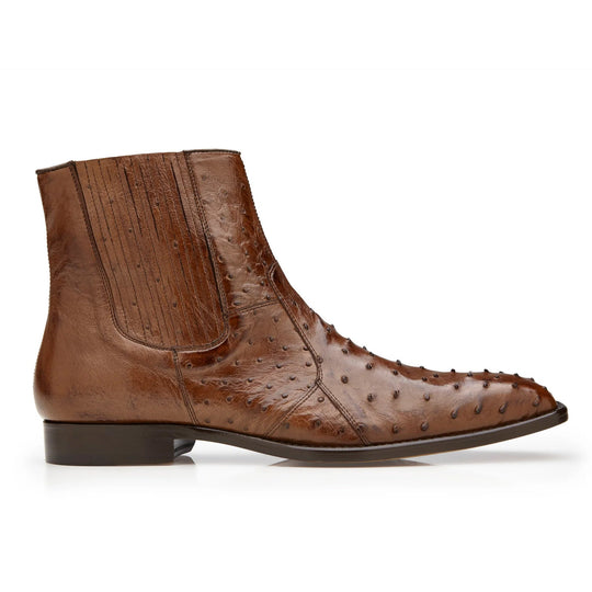 Belvedere Roger Ostrich Quill Dress Boot - Brown