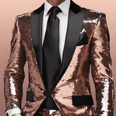 Men’s Sequin Party Suit