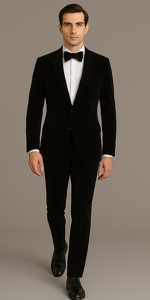 Rossi Man Leo RM1905 Black Designer Suit