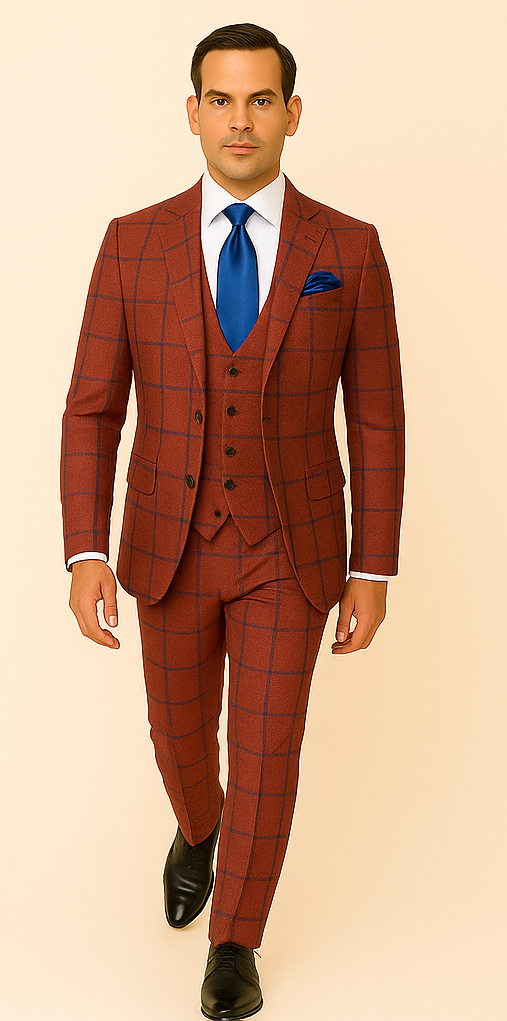 Rossi Man Max RM1842 Slim 3-Piece Suit